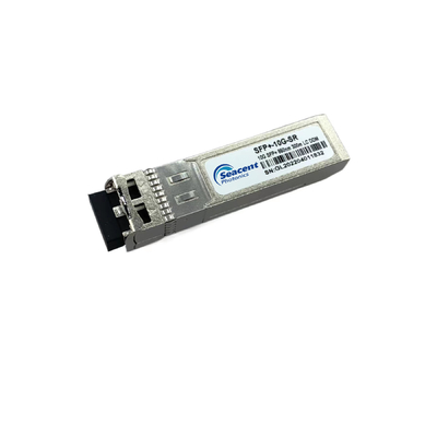 وحدة الإرسال والاستقبال الضوئية MMF 10Gb / S Duplex LC DDM 850nm SR 300m SFP + جهاز الإرسال والاستقبال