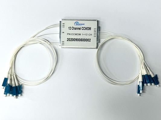 12 CH CCWDM 1271-1371nm،1471-1571nm طول الموجة انخفاض خسارة الإدراج