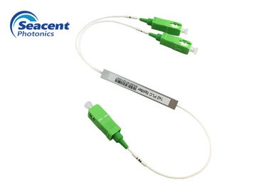 PLC Planar Lightwave Circuit Splitter 1x2 Type مع موصلات SC APC