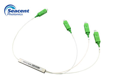 Seacent الألياف البصرية PLC الفاصل ، 1x3 Plc البسيطة نوع مع موصل SC / APC