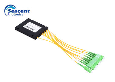 2.00mm 1x8 Fiber PLC Splitter Abs Plastic Splitter لشبكة بصرية سلبية