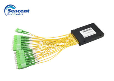 انخفاض فقدان الإدراج Abs Box Plc Splitter 2.00mm 2x32 Optical Splitter