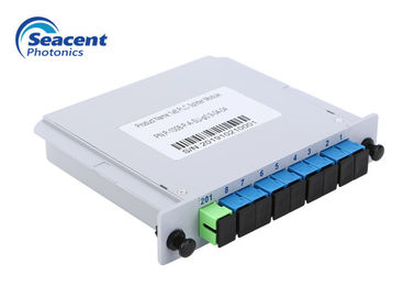 0.9mm 0.5m كاسيت PLC الفاصل 1x8 التوصيل في موصل SC APC