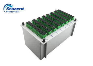 نوع الإدراج الألياف plc الفاصل 2x64 0.9 ملليمتر مع الاستقطاب مستقرة