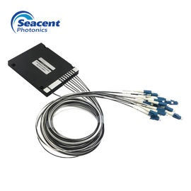 كاسيت نوع DWDM Mux Demux ، 1 × 8 متعدد القنوات 200G الألياف البصرية DWDM