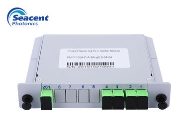 إدراج نوع 1x4 كاسيت PLC الفاصل شبكة بصرية سلبية عالية الاستقرار
