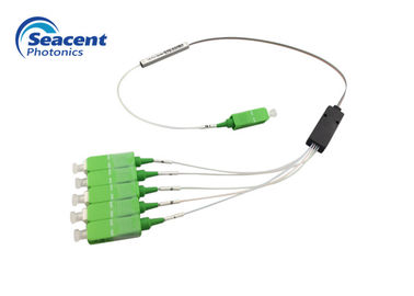 1x5 فرع نوع الخائن Plc البصرية ، FTTH Systemplc الألياف الفاصل