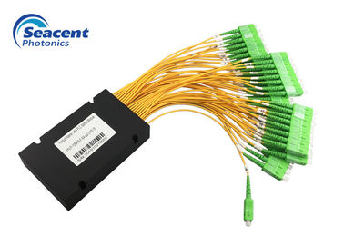 فاصل نوع كاسيت عالي الاستقرار 1X32 PLC Splitter للإنترنت التلفزيوني السلكي