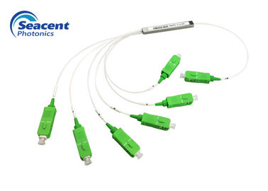 1x6 Plc الألياف البصرية الفاصل / الألياف البصرية كابل الصوت الفاصل