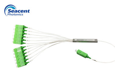 1x12 الصلب أنبوب الألياف البصرية Plc الفاصل نسبة خاصة منخفضة الخسارة